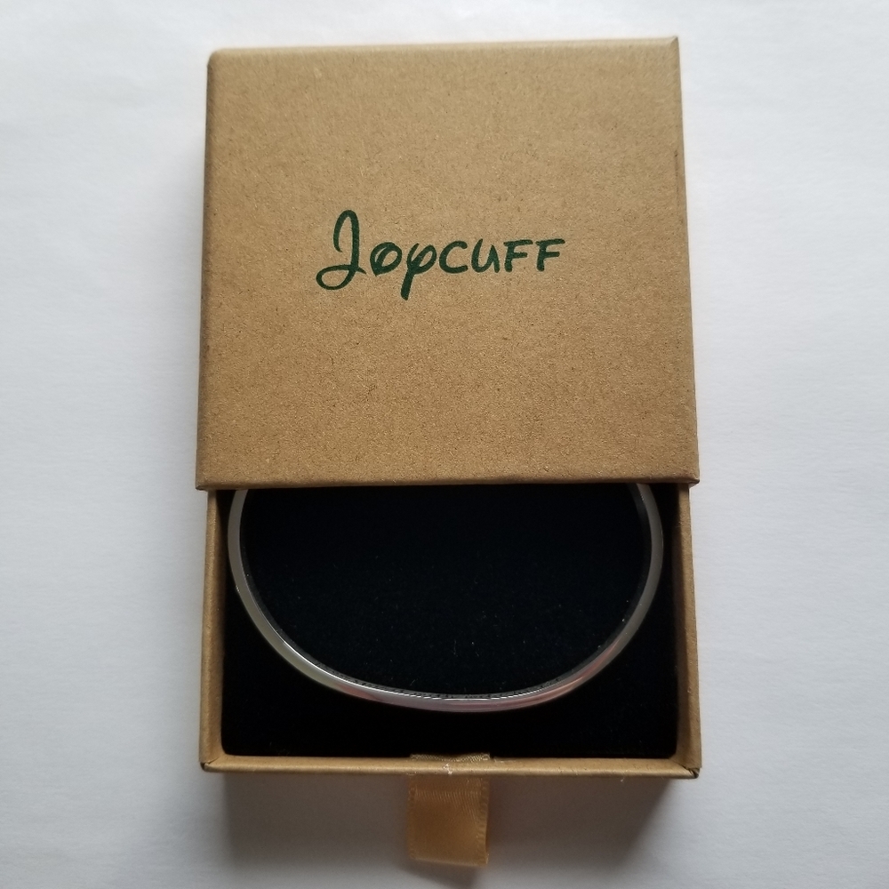 Joycuff Inspirational Bracelet for Women Hidden Message Mantra Cuff Bangle